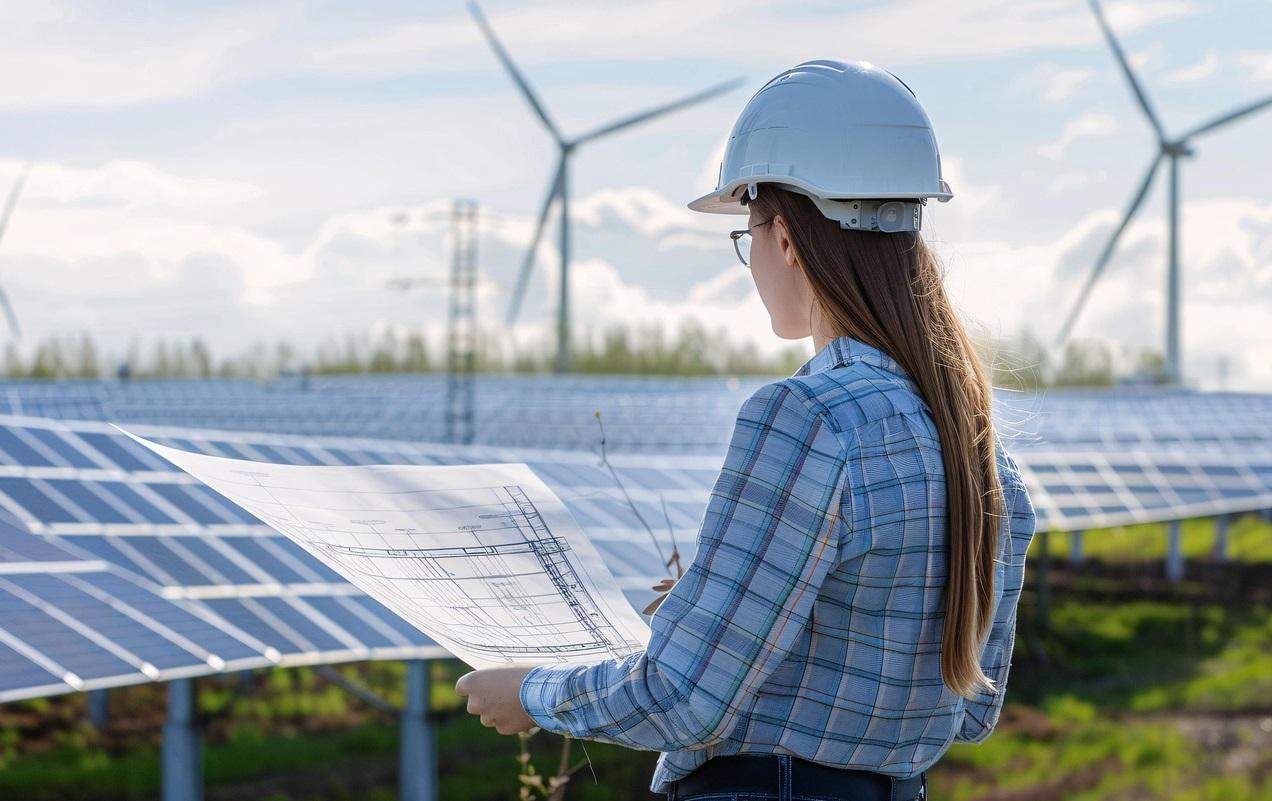 Conceptual image representing renewable energy coordination or climate action data analysis